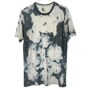 Nike Tie Dye Tee Tshirt Men Size Large Black White Shooting Stars Penny Hardaway